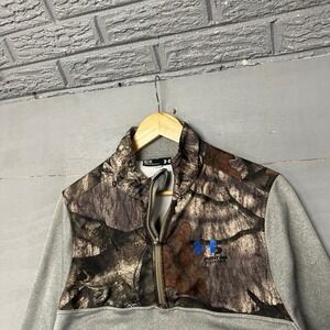 Under Armour Realtree Camo 1/4 Zip Pullover Fleece Men's Medium M Loose Fit
